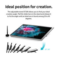 Support OEM Tablette Android de marque personnalisée 21.5 pouces Dessin Graphique Écriture Étudiants Designers Tablette PC avec stylo