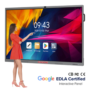 OEM ODM 中国制造商 65 75 86 100 英寸交互式智能白板 4K 触摸屏数字会议白板 - Product Image 1
