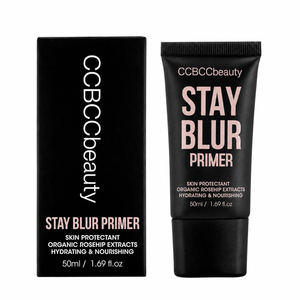 Prebase Facial Hidratante Stay Blur con Extractos Orgánicos de Rosa Mosqueta, Protector de la Piel, Base de Maquillaje Suavizante, Nutritiva y Minimizadora de Poros - Product Image 1
