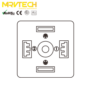 Conector Magnético de Doble Extremo Tipo DIN A a Conector M12 de 5 Pines con Cable Moldeado para Equipos Industriales - Product Image 5