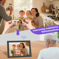 Écran LCD de 10,1 pouces de grande taille avec rétroéclairage, lecture de musique intelligente, haut-parleur intégré, haute définition, montage mural, WiFi, MP3, écran tactile numérique