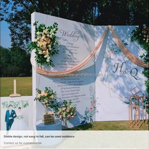 ZHY privé personnalisé fête de <span class=keywords><strong>mariage</strong></span> <span class=keywords><strong>livre</strong></span> toile de fond acrylique 3D toile de fond <span class=keywords><strong>livre</strong></span> - Product Image 2