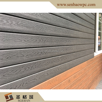 Panneau de revêtement mural extérieur en bois composite panneaux composites modernes pour mur extérieur