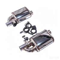 Meilleur son, silencieux universel Valvetronic, haute performance, tuyau d'échappement en acier inoxydable 304, télécommande, clé professionnelle