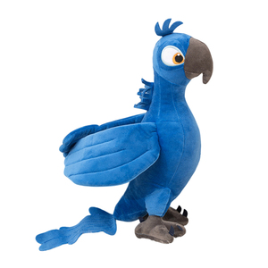 Elegante Peluche de Loro Azul, Animal de Peluche para Decoración del Hogar y la Oficina - Product Image 2
