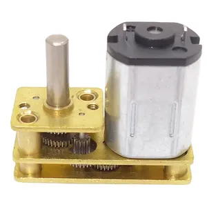 mini 12 volt DC 24v n20 electric gear magnetic generator worm motor for Smart electric toys robots with square gearbox