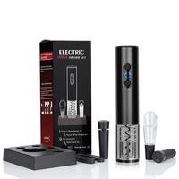 Tire-bouchon électrique non rechargeable, ensemble d'ouvre-bouteilles électrique, tire-bouchon électrique pour la maison et kit de barman