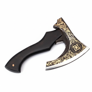 Hache de Bâtisseur en Acier à Haute Teneur en Carbone Forgée à la Main, Qualité Industrielle, Manche en Bois Personnalisé OEM, Tête Barbe, Longueur 500mm - Product Image 1