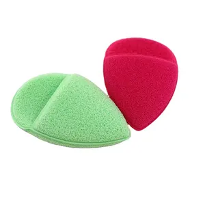 Éponge en microfibre Konjac, naturelle, bouffante de cosmétique, pour laver le visage, outil de nettoyage, 1 pièce