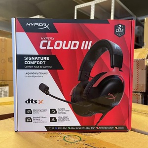 سماعة ألعاب <span class=keywords><strong>HyperX</strong></span> CLOUD III Hurricane 3 مع خاصية إلغاء الضوضاء النشطة (ANC) واتصال سلكي <span class=keywords><strong>USB</strong></span> بطول 1.6 متر للرياضة - Product Image 1