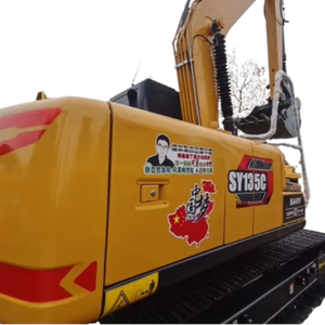 Excavadora sobre orugas Sany SY135C modelo excelente rendimiento Caterpillar de 13 toneladas con motor completo en estado usado - Product Image 1
