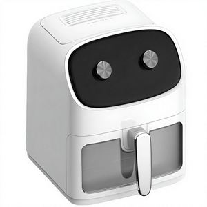Friteuse à air grande capacité 6L avec fenêtre visible, double bouton, minuterie précise, contrôle de la température, sans huile, pour une cuisine saine - Product Image 1