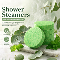 Disques de bain effervescents d'aromathérapie à l'huile essentielle, vert, directement de l'usine, pour la relaxation à la menthe et à l'eucalyptus, pour la maison et le spa