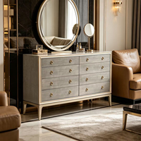 Commode de chambre à coucher en bois massif moderne, console de salon, buffet, commode de chambre à coucher artisanale avec rangement