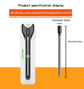 Thermomètre alimentaire Bluetooth véritablement intelligent avec alarme de température Thermomètre à viande sans fil longue distance 500FT avec fonction APP - Product Image 6