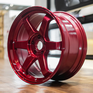 <span class=keywords><strong>ล้อ</strong></span>แม็กซ์ CRIMSON Red 6 ก้าน <span class=keywords><strong>TE37</strong></span> ขอบ 17 18 19 20 นิ้ว น้ำหนักเบา สำหรับรถยนต์  5X108 5x120 ดีไซน์สวยงาม สำหรับ Honda Civic BMW Chevy - Product Image 2