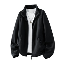 Veste en polaire à col rabattu, épaisse et chaude, idéale pour les activités sportives et décontractées en plein air en hiver ; design unisexe élégant