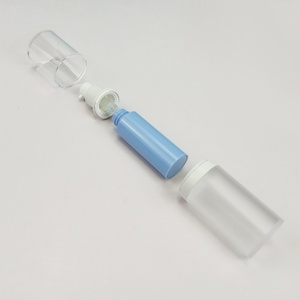New <b>Empty</b> 15ml 30ml Replaceable <b>Plastic</b> Lotion Luxury Cosmetic Green Blue Serum Matte Acrylic Airless Pump <b>Bottle</b> - Product Image 4