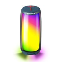Altavoz Portátil Hopestar P49 de 10W con Bluetooth, Resistente al Agua IP67, Luz RGB, Sonido Estéreo TWS 360 °   Altavoz Inalámbrico para Exteriores con Sonido Envolvente