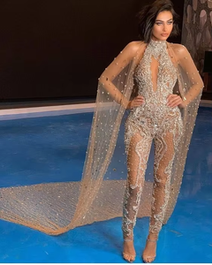 Vestido Lehenga Choli de Acetato para Mujer ATIYA LIBAS con Cuentas de Vidrio y Pedrería para Bodas/Fiestas, Ropa Étnica de India y Pakistán - Product Image 2