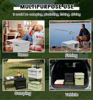 Produit tendance : Boîte de rangement pliable pour camping, boîte de rangement pour voiture avec poignée, organisateur de coffre portable, boîte de rangement pour voyage d'hiver en voiture