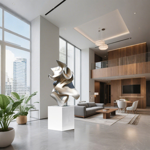 JingYue, esculturas cinéticas impresas en 3D grandes personalizadas, plan de arte abstracto de estatuas famosas hechas de material de resina duradero - Product Image 4