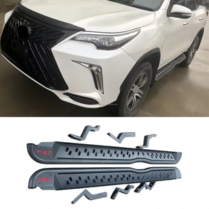 Estribos Laterales Antideslizantes <span class=keywords><strong>para</strong></span> Camioneta Todoterreno, Barra Lateral <span class=keywords><strong>para</strong></span> Toyota Hilux Revo Rocco 2015-2026, Dmax L200 Np300, <span class=keywords><strong>Nerf</strong></span> Bar - Product Image 2