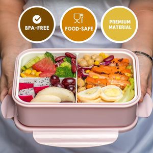 Lonchera Portátil de PP de 1000 ml, Recipiente para Alimentos, Taza para Sopa y Almuerzo de Paja de Trigo con Tapa de Plástico, Taza para Beber de Grado Alimenticio con Cuchara - Product Image 2
