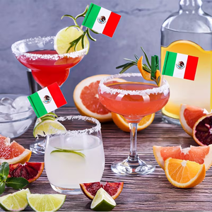 100 Palillos Decorativos con Bandera Mexicana para Pasteles, Decoración para Fiestas Patrias, Cócteles y Pasteles de Helado - Product Image 2