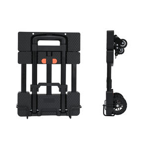 Plastic Opvouwbare Kinderwagen Bagagekar Platform Handtrolley 100Kg 4 Wielen Autostoel Reiswagen Platform <span class=keywords><strong>Trolley</strong></span> - Product Image 3