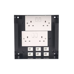 Le couvercle de la boîte de sortie de sol électrique étanche reste ouvert à n'importe quel angle avec poignée à rebondissement automatique pour les sols surélevés et les chapes - Product Image 3