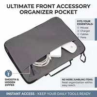 IDEAL Édition Exclusive Améliorée Haute Capacité – Sacoche Pare-Soleil Oxford pour Ordinateur Portable, Pliable et Portable pour le Travail en Extérieur, Étui Support pour Ordinateur Portable