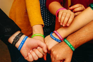 צמידי סיליקון <span class=keywords><strong>2026</strong></span>, צמידי יד ריקים באריזות מרובות לאירועים, גומיות למסיבות - Product Image 6