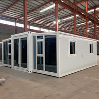 Maison de bain modulaire préfabriquée en conteneur, structure en acier de style moderne, imperméable, résistante au feu et durable