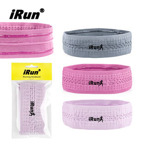 <span class=keywords><strong>IRun</strong></span> Athletic Running Headband Fitness Sport Headband Custom Elástico Color sólido Ancho Antideslizante Hairband Yoga Tennis Head Band - Product Image 1