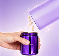 Bouteille en verre pharmaceutique à bouchon à vis anti-enfants, emballage pharmaceutique, pot en verre ambré vert de 1 à 18 oz pour médicaments et pilules