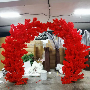 <span class=keywords><strong>Albero</strong></span> di ciliegio rosso artificiale da 150 cm (5 piedi) per decorazioni di matrimoni e feste, centrotavola decorativo. - Product Image 4