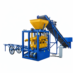 Máquina para Fabricar Bloques <span class=keywords><strong>de</strong></span> Hormigón QT4-24 para Adoquines <span class=keywords><strong>Huecos</strong></span> Entrelazados y Ladrillos <span class=keywords><strong>de</strong></span> Cemento - Product Image 1