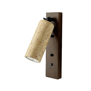 Hiện đại treo tường đầu giường góc có thể điều chỉnh tự nhiên màu vàng Cave đá và óc chó đọc ánh sáng cho cuốn sách - Product Image 1