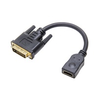 Vergulde 4K X 2K 1080P 19 + 1 Blote Koperen Hdmi Dvi Conversie Kabel Dvi male Naar Hdmi Vrouwelijke Mini Dvi Naar Hdmi Adapter Kabel