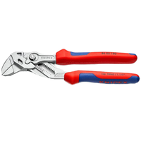 KNIPEX 813720 150 180 250 мм, промышленные регулируемые плоскогубцы-ключ из хромованадиевой стали с двухкомпонентными пластиковыми рукоятками, OEM