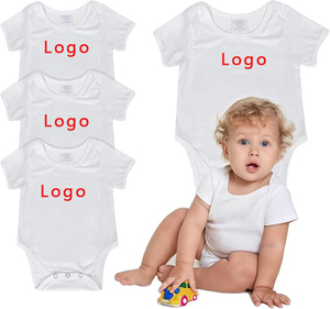 Mono de bebé personalizado al por mayor para sublimación, 100% poliéster, con tirantes finos y ajuste al tobillo, ecológico para transferencia de calor - Product Image 1
