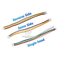 Connecteur de fil à bornes mâles JST SH pas de 1,0 mm, 2 3 4 5 6 7 8 10 broches, 10 cm, 30 AWG, fils électroniques, tête simple/double