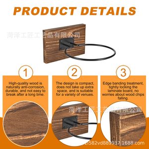 Support mural en bois pour ballon de basket avec panier pour le rangement et la décoration - Product Image 3