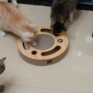 Rascador para Gatos Tipo Bola con Campana, Rascador Grande para Uñas, Juguete Giratorio para Mascotas, Suministros para Gatos, Juguete Multifuncional para Rascar - Product Image 5