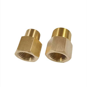 Raccordo in Ottone Filettato Maschio e Femmina OEM per Tubi, Adattatore Esagonale, Tappi per Tubi, Estensore Nipplo 1/8 1/4 - Product Image 1