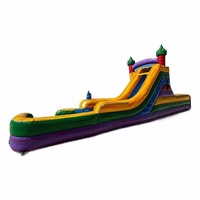 Parcours d'obstacles gonflable FAN BOUNCE Euro Marble Double Dash Splash en PVC pour l'extérieur