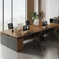 Meubles de bureau modernes et populaires de petite taille, table pour le personnel de 1,2 mètre, bureau d'ordinateur, poste de travail pour 1 personne, bureaux en bois