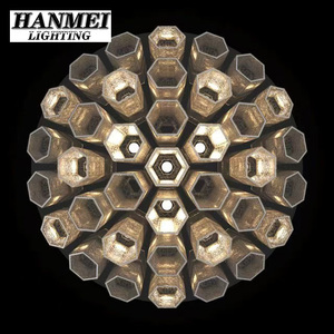 Modern Home Decor Hexagon Pendant <b>Light</b> With Stainless Steel & Glass <b>LED</b> IP65 HM-SX-260710 Modern Design Hexagonal Pattern - Product Image 6