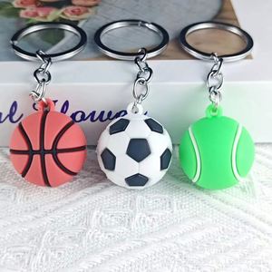 Llavero de simulación creativa de fútbol, rugby, tenis, voleibol, serie Spike Ball, baloncesto, colgante pequeño, muñeco, regalo de actividad - Product Image 3